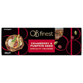 OB Finest Specialty Crackers Cranberry & Pumpkin Seed