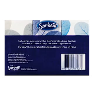 Sorbent Silky White Facial Tissues