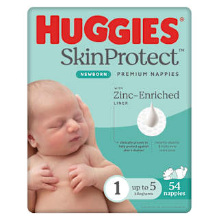Huggies Newborn Nappies for Boys & Girls Size 1 (up to 5kg)