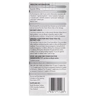 Nurofen Pain and Inflammation Relief Caplets 200mg Ibuprofen