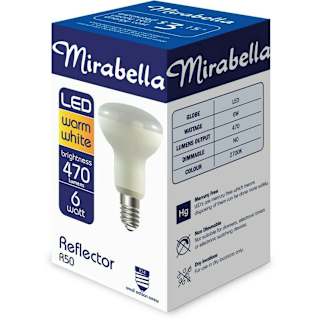 Mirabella LED R50 SES 6W 470 Lumens - Warm White