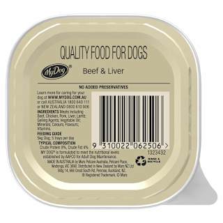My Dog Beef & Liver Meaty Loaf Wet Dog Food