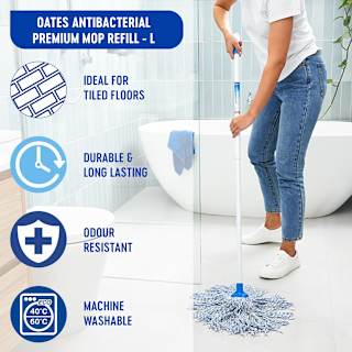 Oates Antibacterial Mop Head Refill Large
