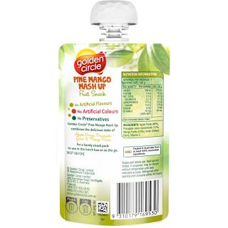 Golden Circle Pine Mango Mash Up Apple, Pineapple & Mango Pouch