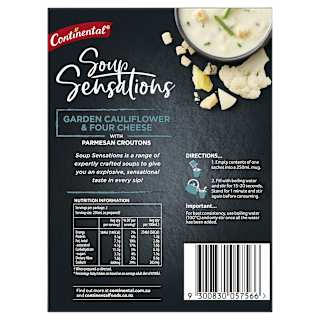 Continental Sensations Soup Golden Cauliflour & Four Cheese