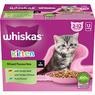 Whiskas Kitten Mixed Favourites In Jelly 2-12 Months
