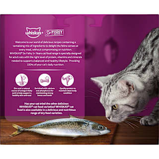 Whiskas So Fishy Recipes Wet Cat Food Seafood Servings in Jelly
