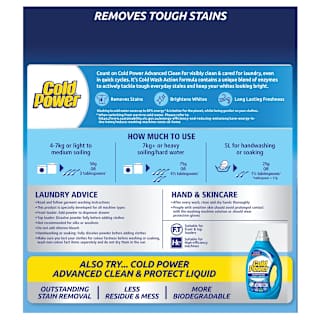 Cold Power Advanced Clean Washing Powder Laundry Detergent