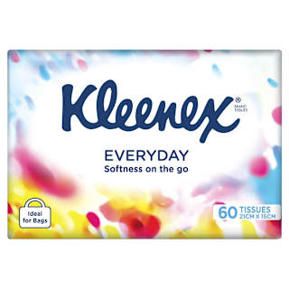 Kleenex Everyday Facial Tissue Soft Pack 2-Ply 60 Sheets
