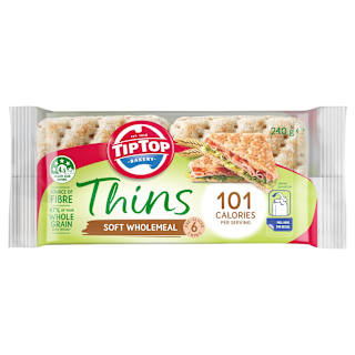 Tip Top Sandwich Wholemeal Thins