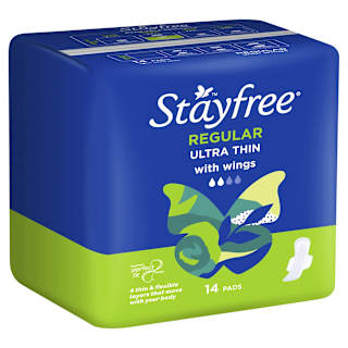 Stayfree UltraThin Regular Pads with Wings