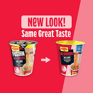 Maggi Fusian 2 Minute Instant Mi Goreng Noodle Hot & Spicy Cup