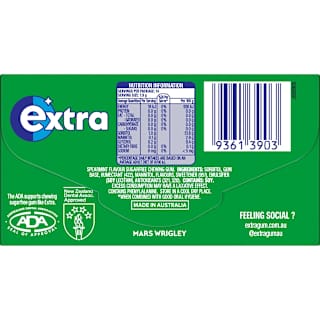 Extra Spearmint Chewing Gum Sugar Free