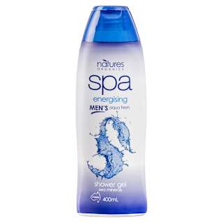 Natures Organics Spa Energising Mens Aqua Fresh Shower Gel