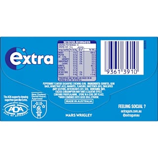 Extra Peppermint Sugar Free Gum