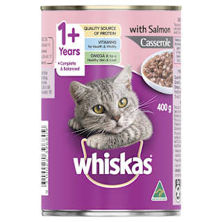 Whiskas Adult Wet Cat Food Salmon Casserole Can