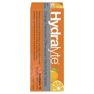 Hydralyte Effervescent Electrolyte Tablets Orange