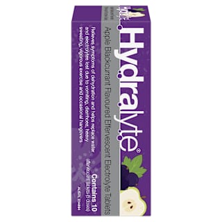 Hydralyte Effervescent Electrolyte Tablets Apple Blackcurrant