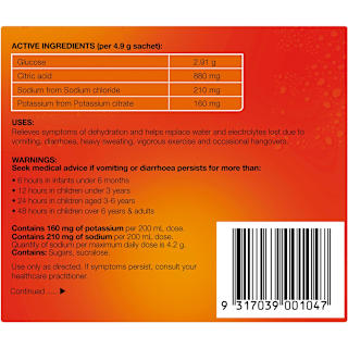 Hydralyte Electrolyte Powder Orange