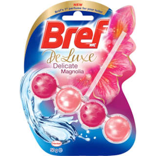 Bref Deluxe Delicate Magnolia Rim Block Toilet Cleaner