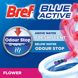 Bref Blue Active Flower Toilet Cleaner