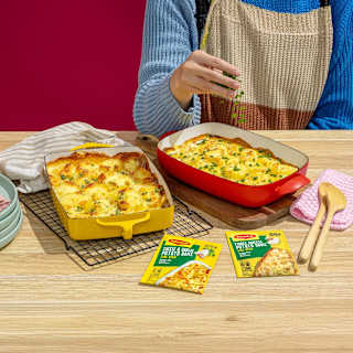 Maggi Cheese & Garlic Potato Bake