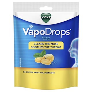 Vicks Vapodrops Lozenges Butter Menthol