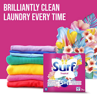Surf Laundry Powder Front & Top Tropical