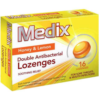 Medix Honey & Lemon Lozenges - 16 Capsules
