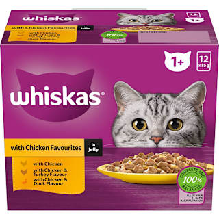 Whiskas 1+ Years Wet Cat Food Chicken In Jelly Pouch