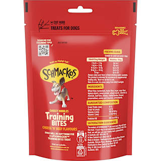 Schmackos Tasty Bites Cheesy Nibbles Cheese & Beef Dog Treats