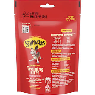 Schmackos Tasty Bites Dog Treat Chewy Slices Beef