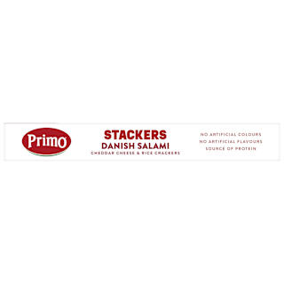 Primo Stackers Danish Salami With Cheddar Cheese & Crackers
