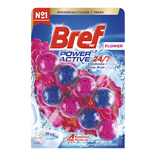 Bref Power Active Flower Blossom Rim Block Toilet Cleaner