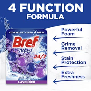 Bref Power Active Lavender Field Rim Block Toilet Cleaner