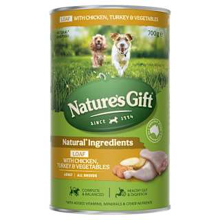 Nature's Gift Loaf Chicken,Turkey & Vegetables Wet Dog Food