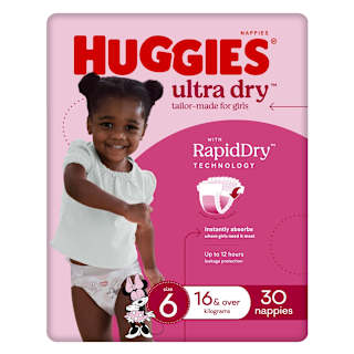 Huggies Ultra Dry Nappies Girls Size 6 (16kg+)