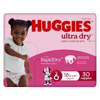 Huggies Ultra Dry Nappies Girls Size 6 (16kg+)