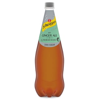 Schweppes Classic Mixers Dry Ginger Ale Zero Sugar