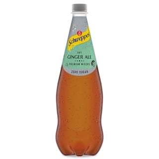 Schweppes Classic Mixers Dry Ginger Ale Zero Sugar