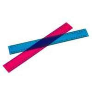 Marbig Measurement Ruler Fluoro Plastic 30cm