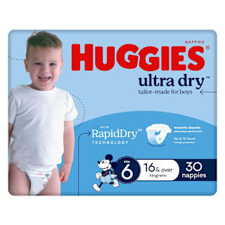 Huggies Ultra Dry Nappies Boys Size 6 (16kg+)