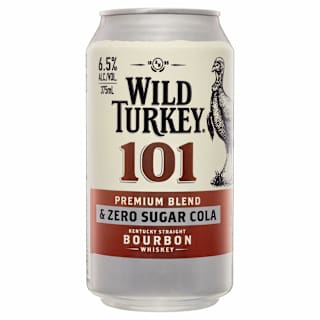 Wild Turkey 101 Bourbon & Zero Cola Can 375mL