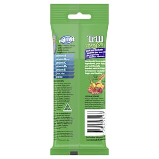 Trill Honey Sticks Dry Bird Treats With Berries Fruit & Nuts