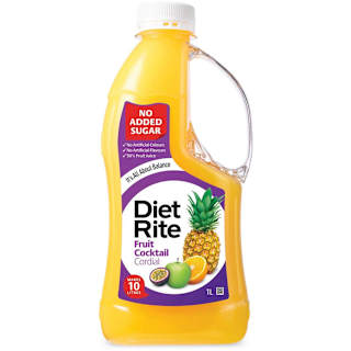 Diet Rite Cordial Fruit Cocktail