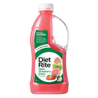 Diet Rite Cordial Apple Strawberry Guava