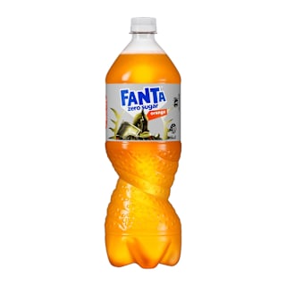 Fanta Orange Zero Sugar Soft Drink Bottle