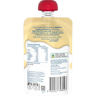 Foster Clark's Snak Pack Custard Pouch Vanilla