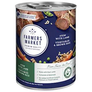 Farmers Market Wet Dog Food Lamb Stew With Vegetables & Brown Rice