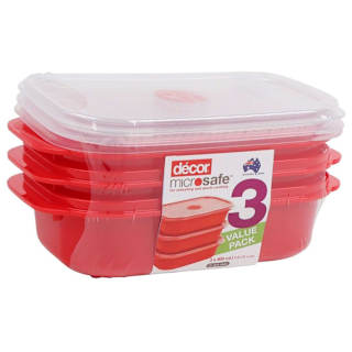 Decor Microsafe Oblong Containers